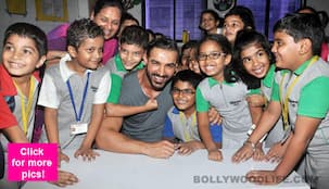 John Abraham's visit to Billabong International School gets a CRAZY response from the kids - view HQ pics!