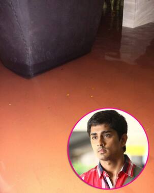 Chennai rains flood Siddharth's house; forces him to move to terrace - view pics!