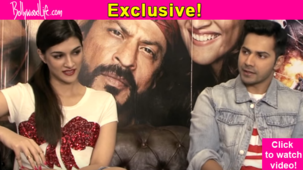 Dilwale's Varun Dhawan pulls co-star Kriti Sanon's leg and it's too cute to be missed- watch video!