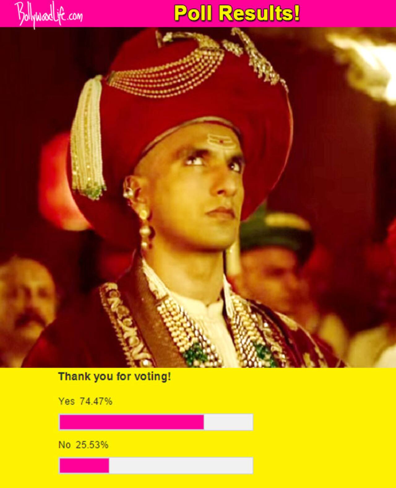 Fans' verdict: Ranveer Singh's gamble of playing the fearless Peshwa in Bajirao Mastani will PAY OFF!