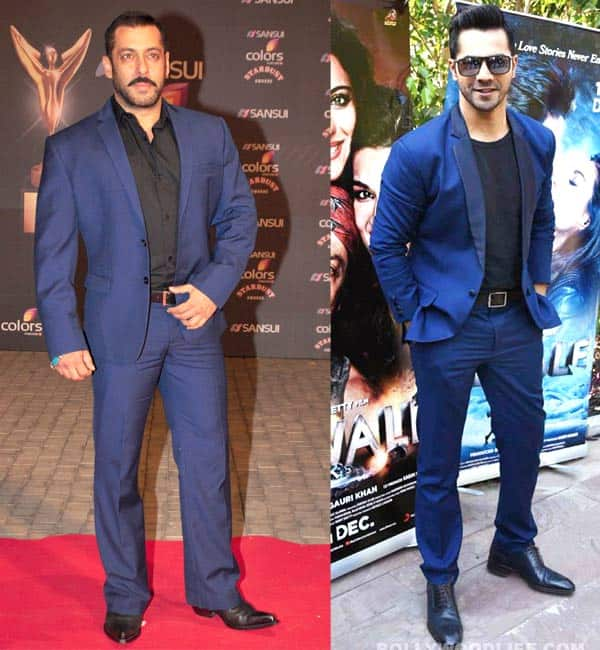 salman khan in blue suit