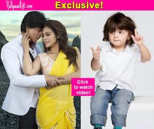 Shah Rukh Khan shows us how AbRam reacted when he saw Dilwale - watch video!