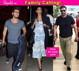 Sonam Kapoor, Arjun Kapoor and Ajay Devgn spotted in Mumbai airport making their way home – view HQ pics!