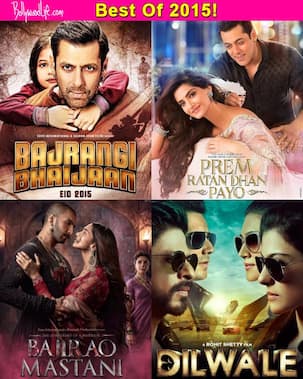 Salman's Bajrangi Bhaijaan and Prem Ratan Dhan Payo, Shah Rukh's Dilwale, Ranveer's Bajirao Mastani rule the TOP box office earners list of 2015!