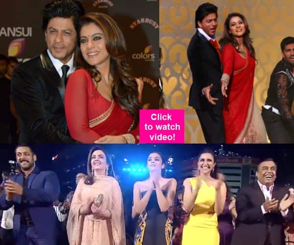 Shah Rukh Khan, Kajol's MAGICAL performance receives standing ovation at the Sansui Stardust Awards 2015 -watch&nbsp;video!