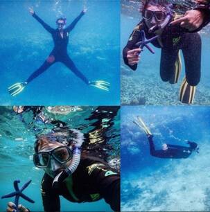 Sonakshi Sinha EXPLORES the great barrier reef in a snorkelling trip!