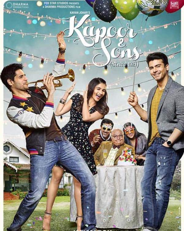 Kapoor &amp;amp; Sons first Poster: Alia Bhatt, Sidharth Malhotra and Fawad Khan will give you a deja vu&amp;nbsp;feeling!