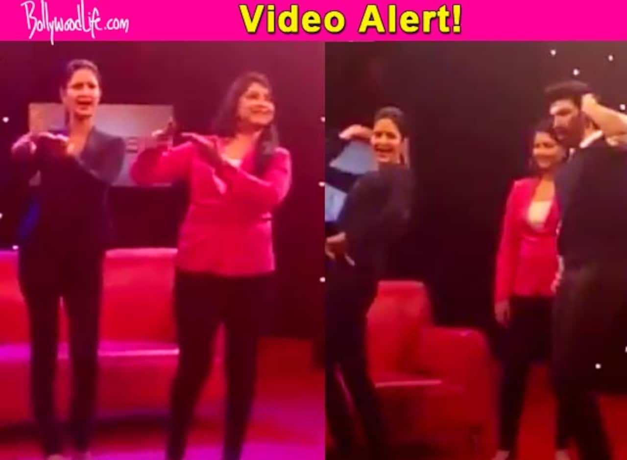 So cute! Katrina Kaif just made Aditya Roy Kapur dance to Chikni Chameli - watch video!