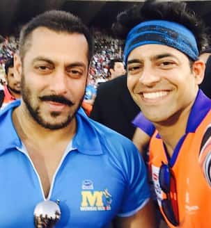 Salman Khan makes Himmanshoo Malhotra's day at cricket match - view pic!
