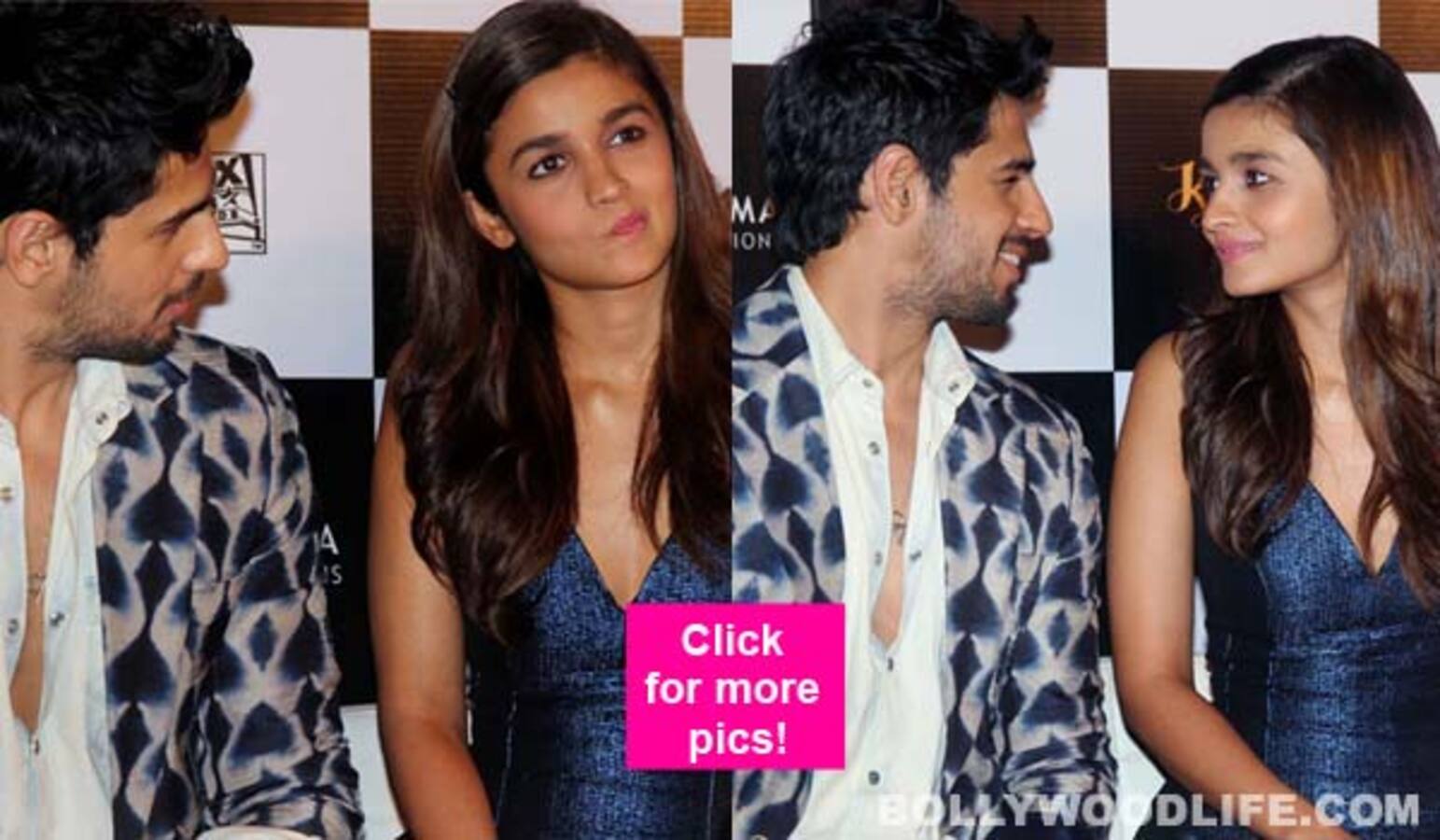 Sidharth Malhotra couldn't keep his eyes off of Alia Bhatt's funny antiques at the trailer launch of Kapoor and Sons - view HQ pics!