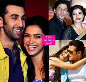 Rs 1000 crore for Shah Rukh Khan - Kajol and Salman Khan - Katrina Kaif's jodi earned Rs 400 Crore - 5 Bollywood onscreen couples who set box office on fire!
