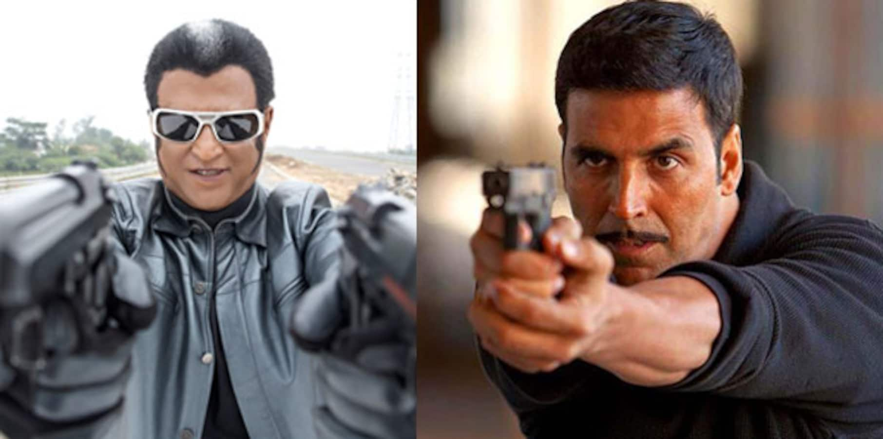 Ranjinikanth and Akshay Kumar's fight scene in Robot 2 is worth Rs 20 ...