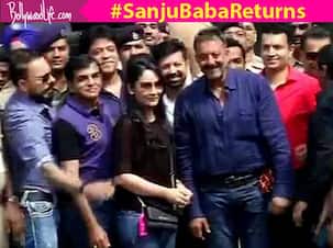 Sanjay Dutt's release from Jail: The eagle has landed at Mumbai airport and he looks super happy with family!