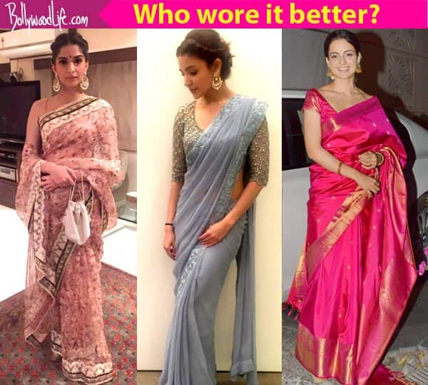 Kangana Ranaut, Sonam Kapoor, Anushka Sharma: Who SLAYS in a saree ...