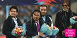 Here's what Amitabh Bachchan, Abhishek Bachchan and Sushant Singh Rajput were doing at the Eden Gardens before the India-Pakistan match!