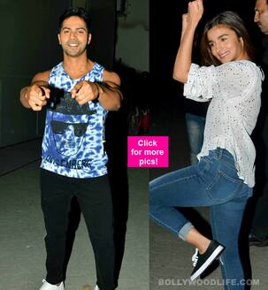 Check out how Varun Dhawan and Alia Bhatt spent their evening together - view HQ pics!