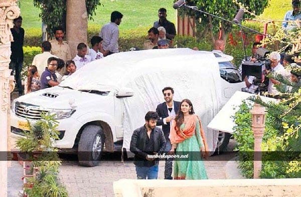 Ranbir Kapoor, Anushka Sharma and Fawad Khan on the sets of Ae Dil Hai Mushkil sets