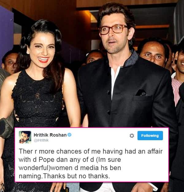 Hrithik Roshan in legal trouble AGAIN, courtesy his sarcastic Pope comment directed to Kangana
