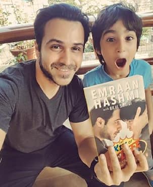 Azhar actor Emraan Hashmi along with his son UNVEIL their book The Kiss of Life in the CUTEST way possible! - watch video!
