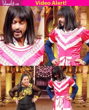 WATCH: This video of Shah Rukh Khan dressed as a GIRL will leave you in splits!