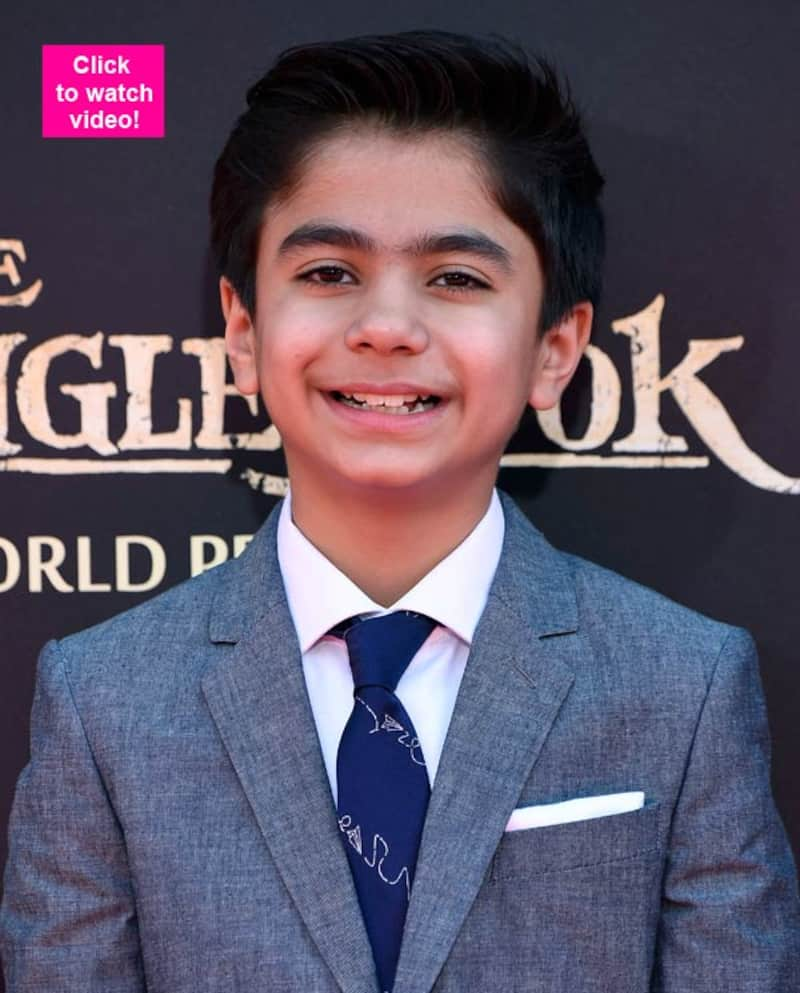 The Jungle Book's Mowgli aka Neel Sethi singing Bare Necessities for us ...