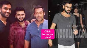 After Anushka Sharma and Virat Kohli, Salman Khan parties with MS Dhoni and wife Sakshi - watch video!