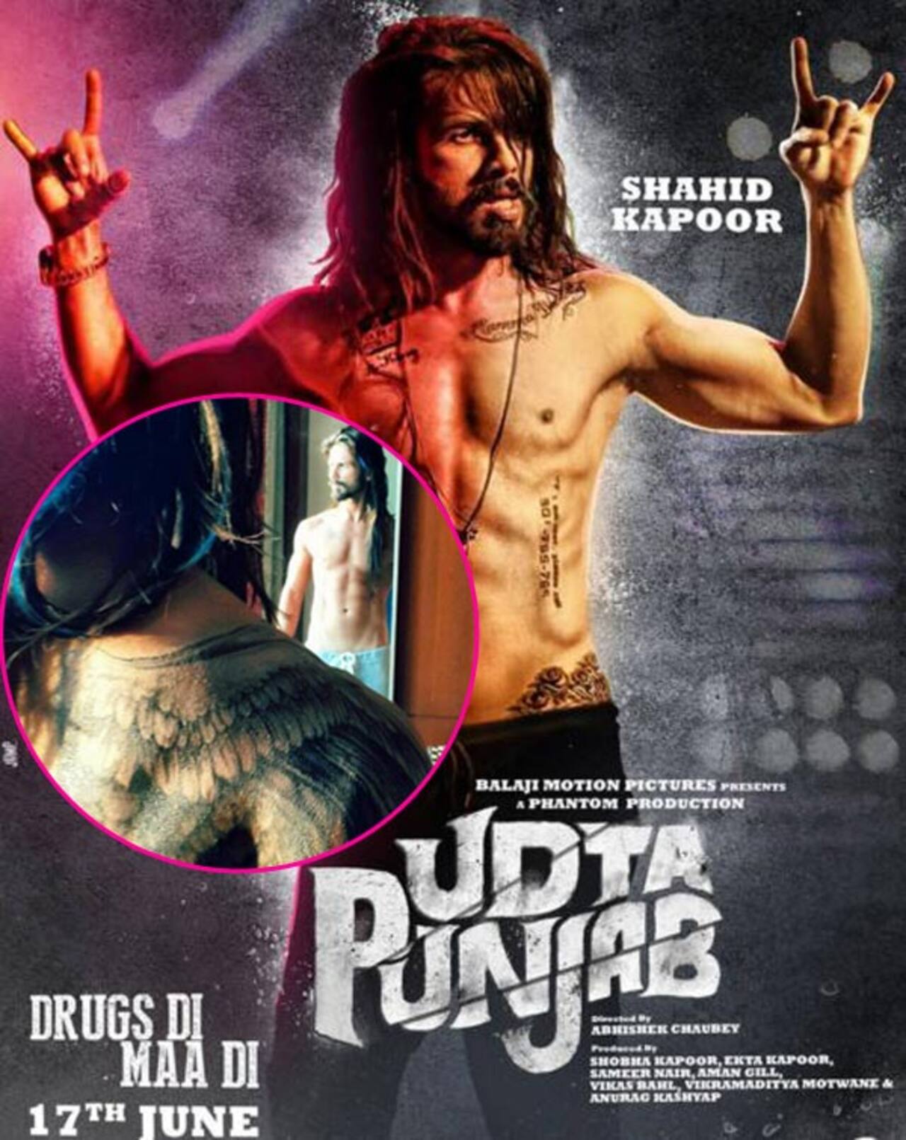 Shahid Kapoor Gets A Tattoo For His Badass Rockstar Avatar In Udta Punjab View Pic 