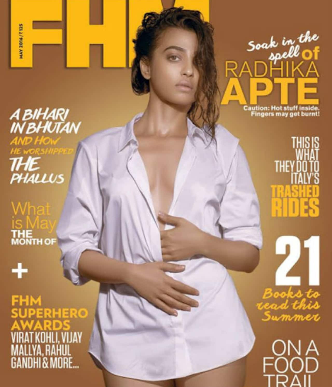 Radhika Apte UNBUTTONS for a magazine cover and it's HOT AF!