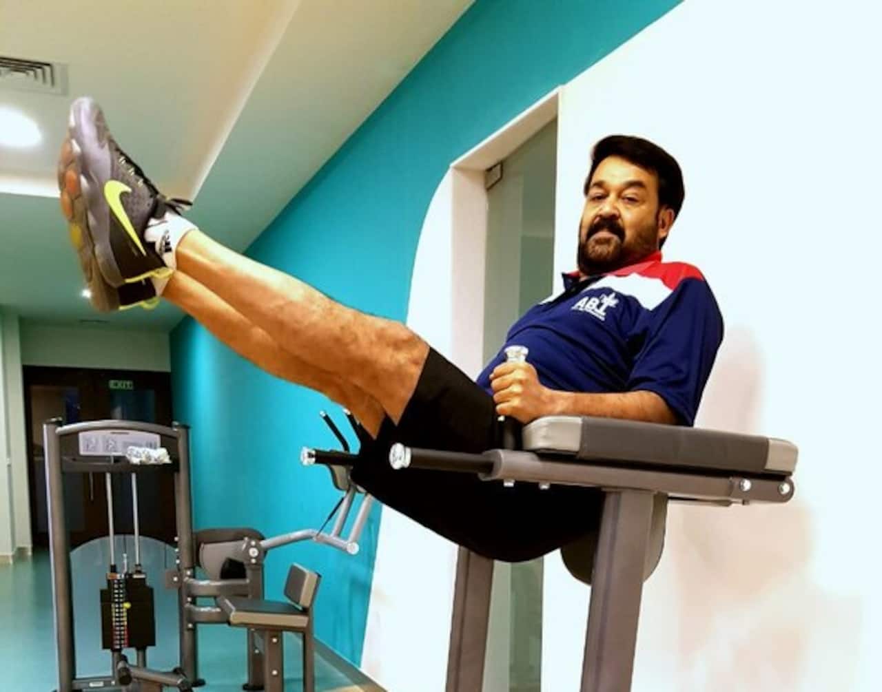 This gym pic of Mohanlal proves that he can defy gravity!