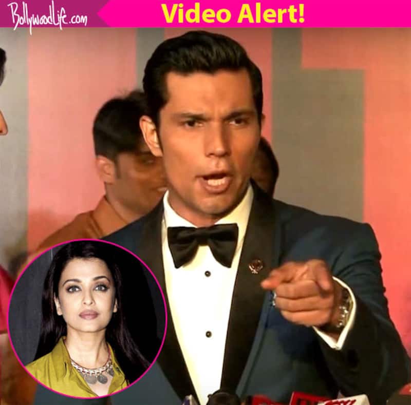 Randeep Hooda MIFFED when asked if Aishwarya Rai Bachchan will overshadow him n Sarbjit - watch video!