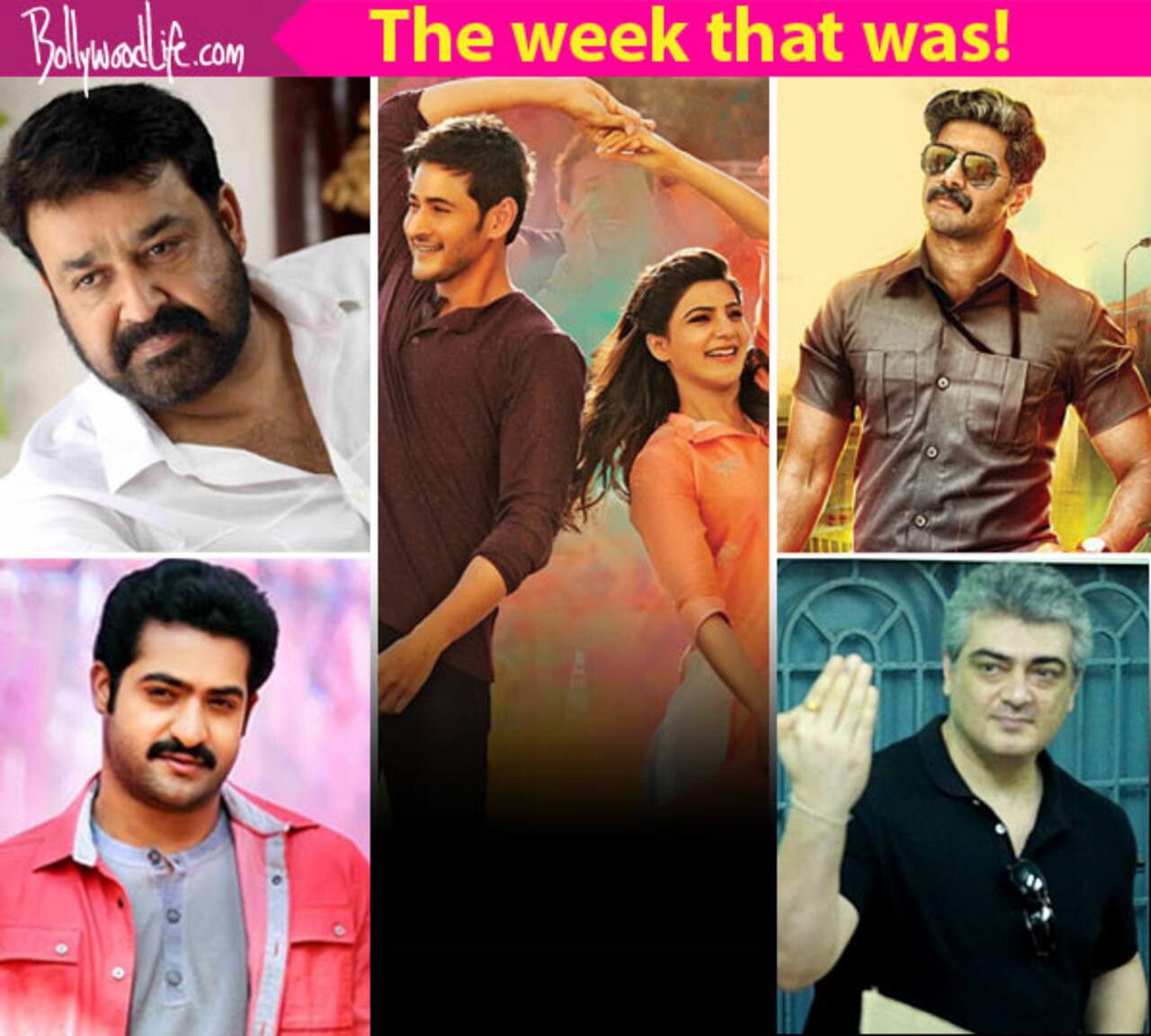 Mahesh Babu's Brahmotsavam release, Jr NTR's Janatha Garage first look, Mohanlal's birthday-take a look at the top 5 newsmakers of the week!