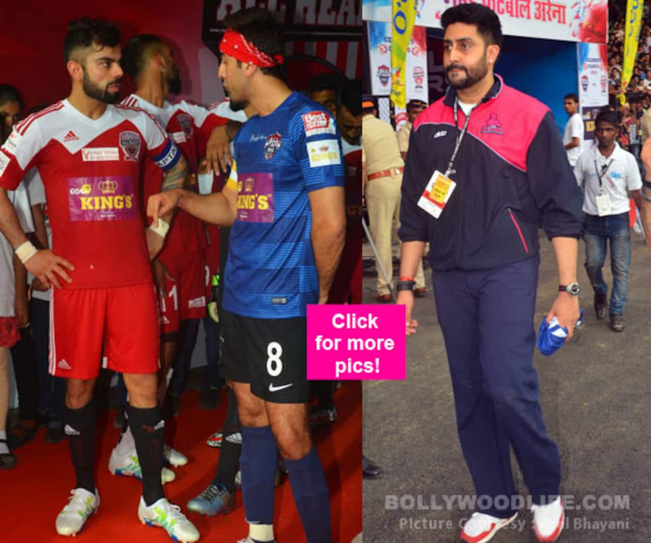 JUST IN: Virat Kohli, Ranbir Kapoor, Abhishek Bachchan play football for charity- view pics!