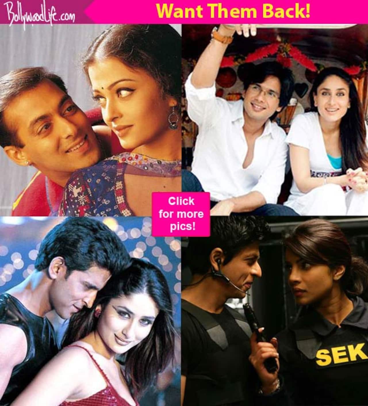 Shah Rukh Khan - Priyanka Chopra, Salman Khan - Aishwarya Rai - 10 jodis we would like to see ROMANCE onscreen once again!