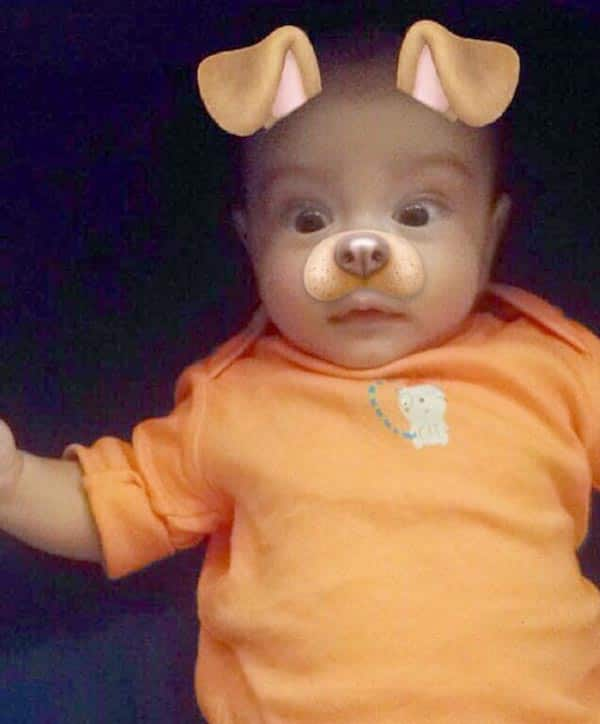 These Snapchat filters make AbRam look like the CUTEST baby ever - view ...