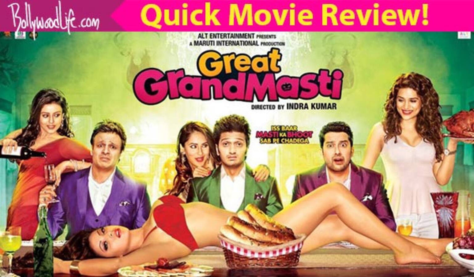 Great Grand Masti Quick Movie Review Riteish Deshmukh And Vivek Oberois Edy Barely
