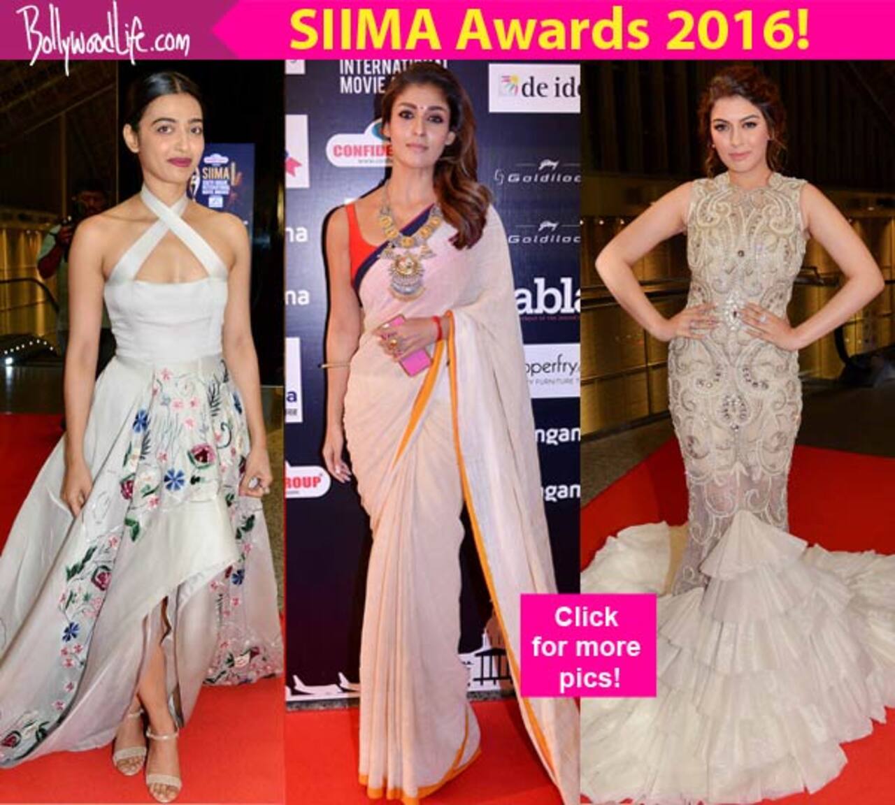 SIIMA Awards 2016: Nayanthara, Radhika Apte, Hansika Motwani ruled the red carpet with style and class - view HQ pics!