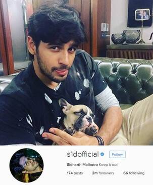 Sidharth Malhotra welcomes 2 million followers on his Instagram with this super cute pic!
