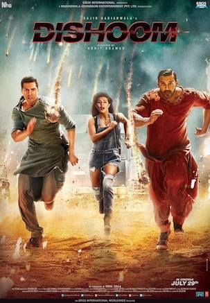 Dishoom poster: There's a lot of drama in Varun Dhawan, John Abraham and Jacqueline Fernandes' dash for life!