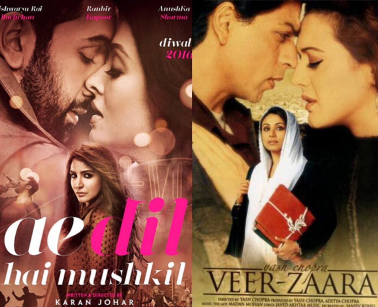 Ranbir-Aishwarya-Anushka's Ae Dil Hai Mushkil poster draws an UNCANNY