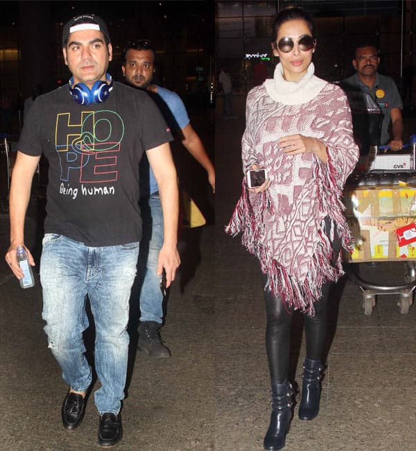 Malaika Arora And Arbaaz Khan Spotted At The Airport View Hq