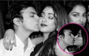 Awwdorable! Jhanvi Kapoor CLICKED kissing boyfriend Shikhar Pahariya at a party