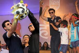 Ranbir Kapoor had a unique football themed Dahi Handi celebration – view pics!