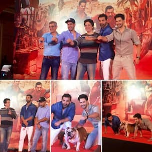 Varun Dhawan and John Abraham have a FUN time at the Dishoom success bash - view pics!