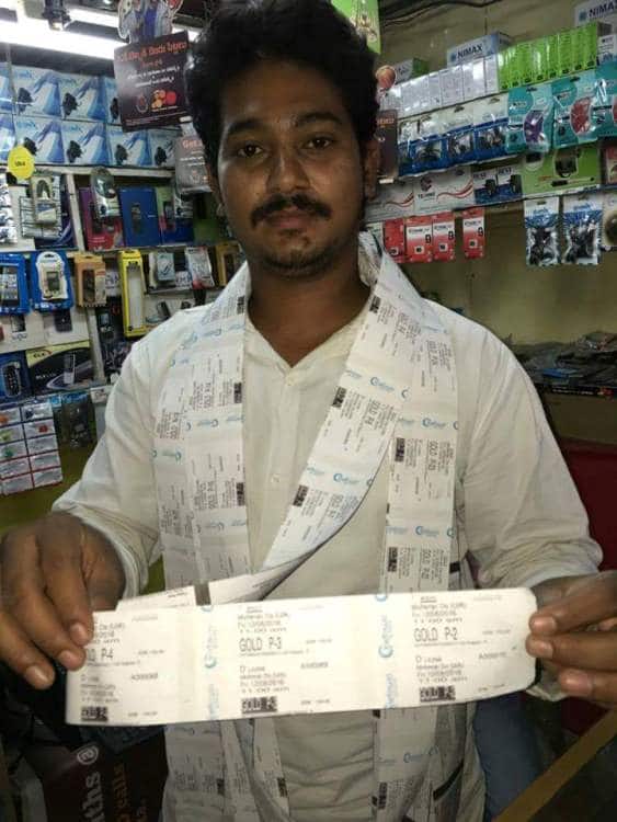 fan with 70 mohenjo daro tickets