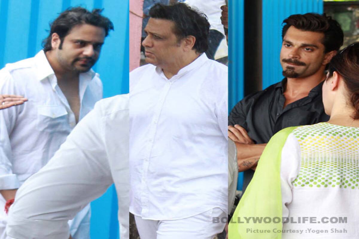 Govinda Yashvardan Karan Singh Grover Attend The Funeral Of