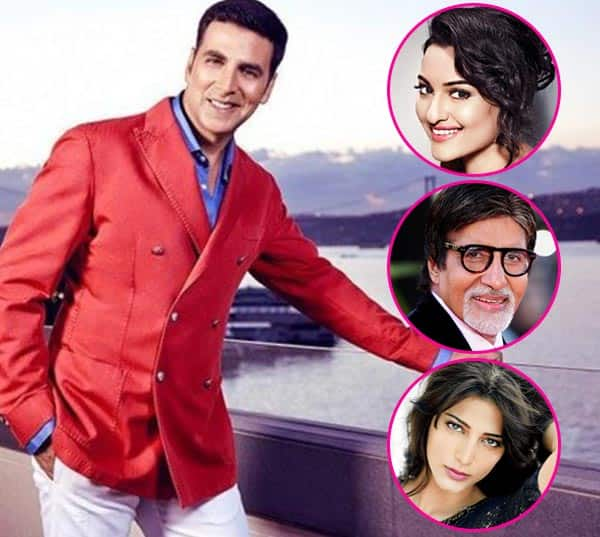 Amitabh Bachchan, Sonakshi Sinha, Shruti Haasan Wish Akshay Kumar On ...