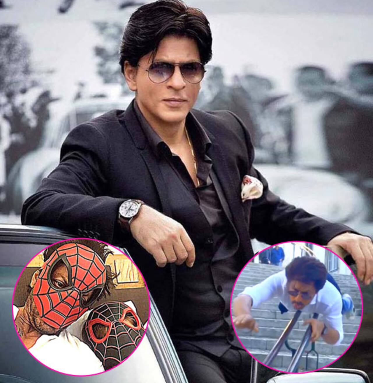 After Spider Man, is Shah Rukh Khan trying to imitate Superman? Watch video!