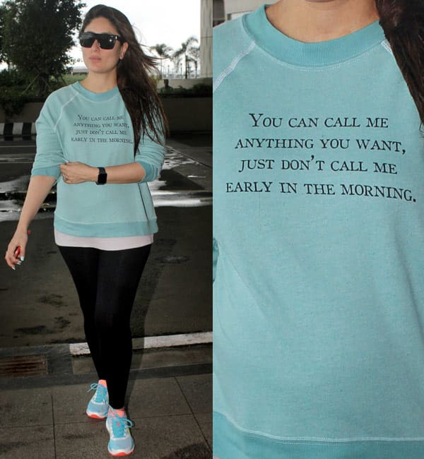 Kareena Kapoor Khan Has A Message For Everyone And It S Written On Her T Shirt View Hq Pics Bollywood News Gossip Movie Reviews Trailers Videos At Bollywoodlife Com kareena kapoor khan has a message for