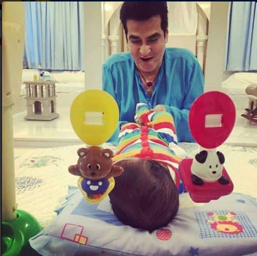 This snap of Jeetendra playing with his grandson Laksshya is too cute