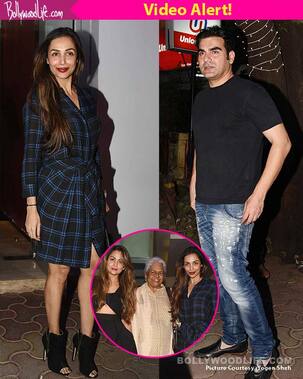 Amidst divorce rumours, Arbaaz Khan and Malaika Arora spotted having Karva Chauth dinner - watch video